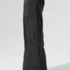 Sheer Game Time Wide Leg Jogger - Black