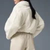 Sherpa Cozy Escape Puffer - Ivory/Ivory