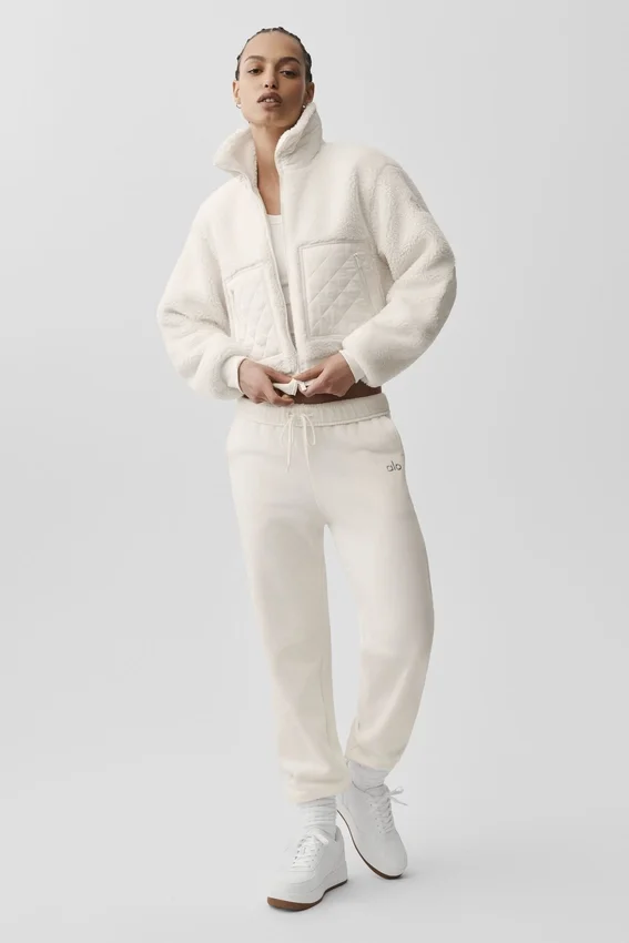 Sherpa Edge Bomber - Ivory