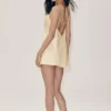 Silk Blend Radiance Dress - Sandy Beige
