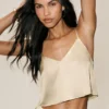 Silk Blend Radiance Tank - Sandy Beige