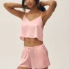 Silk Blend Radiance Tank - Sundrenched Pink