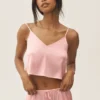 Silk Blend Radiance Tank - Sundrenched Pink