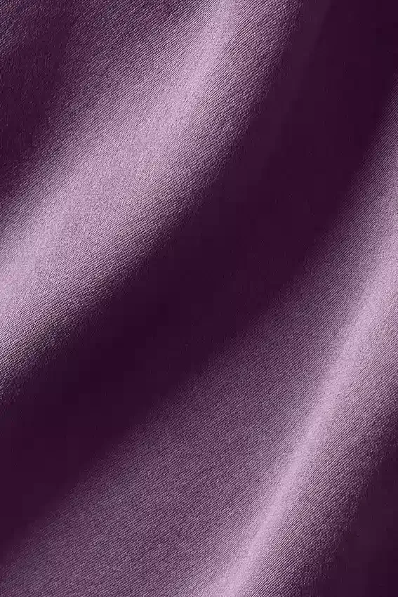 Silk Luminous Cropped Button Down Long Sleeve - Plum Kiss