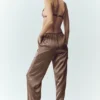 Silk Luminous Pant (Regular) - Alpine Cocoa