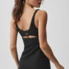 Slice Tennis Dress - Black