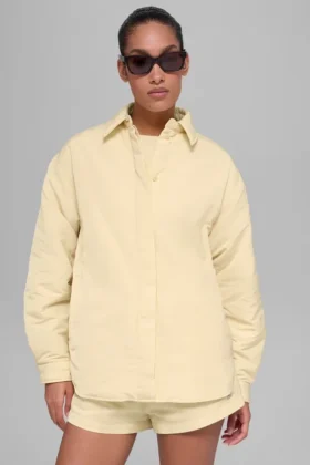 Socialite Shacket – Candlelight Yellow