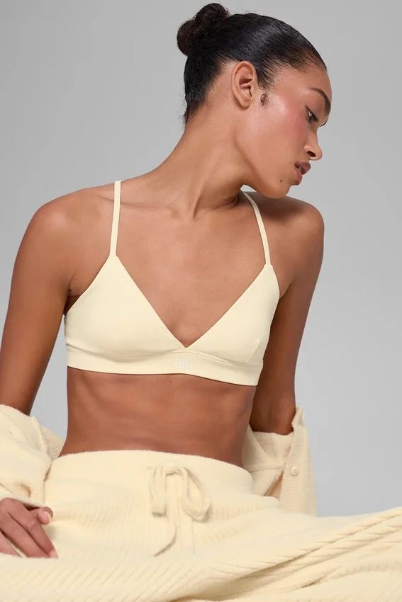 Splendor Bra - Candlelight Yellow/White