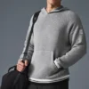 Sports Club Sweater Knit Hoodie - Athletic Heather Grey