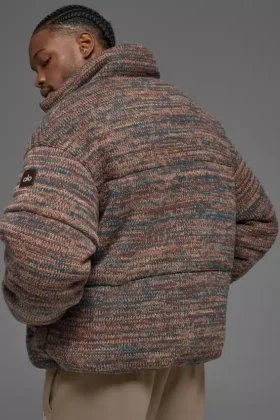 Stage Sweater Puffer – Brown Multi