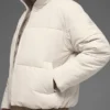 Stretch Woven Street Puffer - Bone