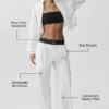 Suit up Trouser (Long) - White/Black