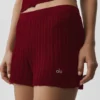 Sweater High-Waist Sunlit Short - Summer Romance Red