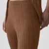 Sweater High-Waist Sunlit Straight Leg Pant - Sun Kissed Brown