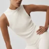 Sweater Knit Unwind Sleeveless Top - Ivory