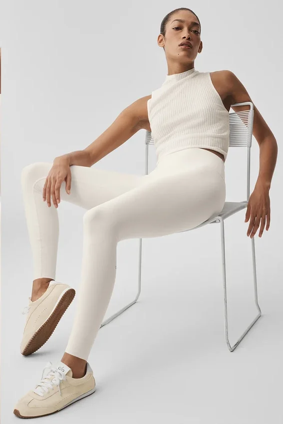 Sweater Knit Unwind Sleeveless Top - Ivory