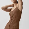 Sweater Sunlit Button Down Tank - Sun Kissed Brown