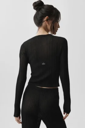 Sweater Sunlit Cardigan – Black