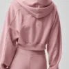 Sweet Escape Zip up Hoodie - Vintage Pink