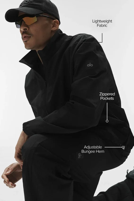 Takeaway Track Full Zip Jacket - Black