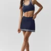 Tennis Club Sweater Knit Bra - Navy/Ivory