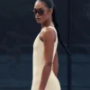 Tennis Club Sweater Knit Dress - Oatmeal/White