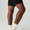 Unisex Half-Crew Throwback Sock - Bone/White