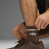 Unisex Half-Crew Throwback Sock - Espresso/White