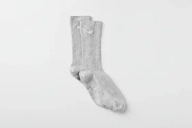 Unisex Half-Crew Understated Sock - Athletic Heather Grey