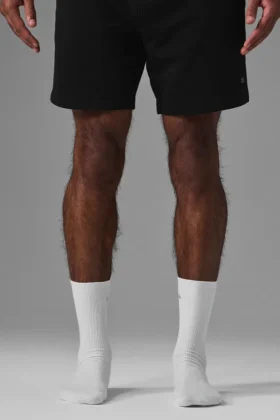 Unisex Half-Crew Understated Sock – White