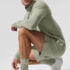 Unisex Throwback Sock - Limestone/White