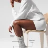 Unisex Washed Scrunch Sock - Hazy Grey Wash