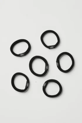 Untangled Hair Tie 6-Pack – Black