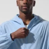 Vantage Nylon Ripstop Track Jacket - Seashell Blue