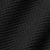 Waffle Lounge Long Sleeve Crew - Black