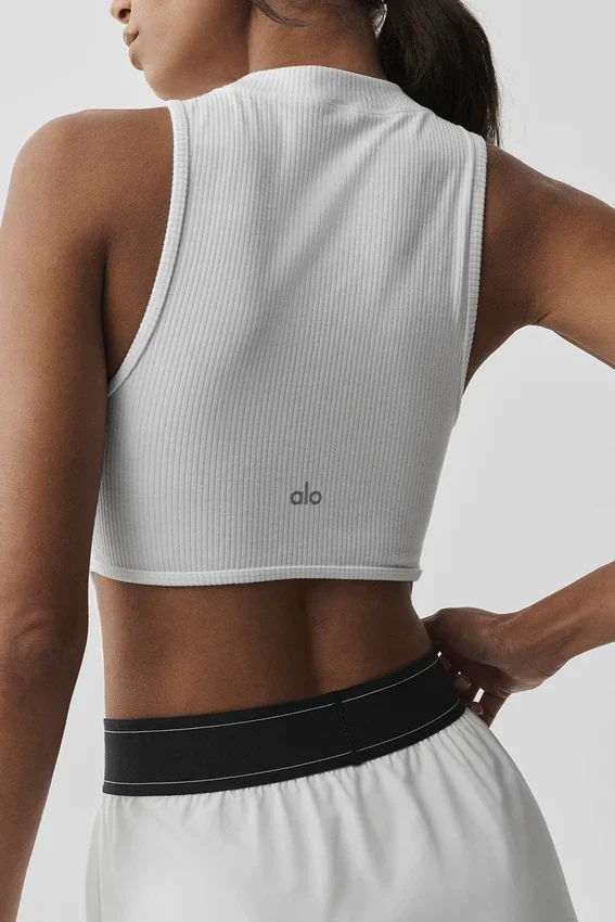Wellness Rib Flaunt Tank - White