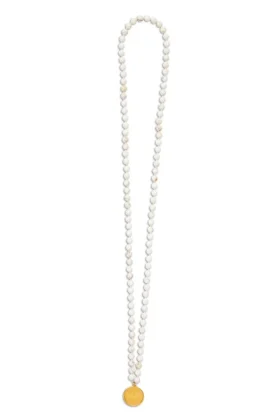 White Turquoise Mala Necklace