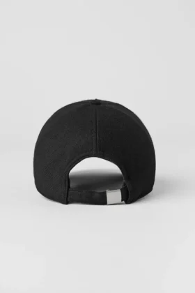 Wool Blend District Trucker Hat – Black