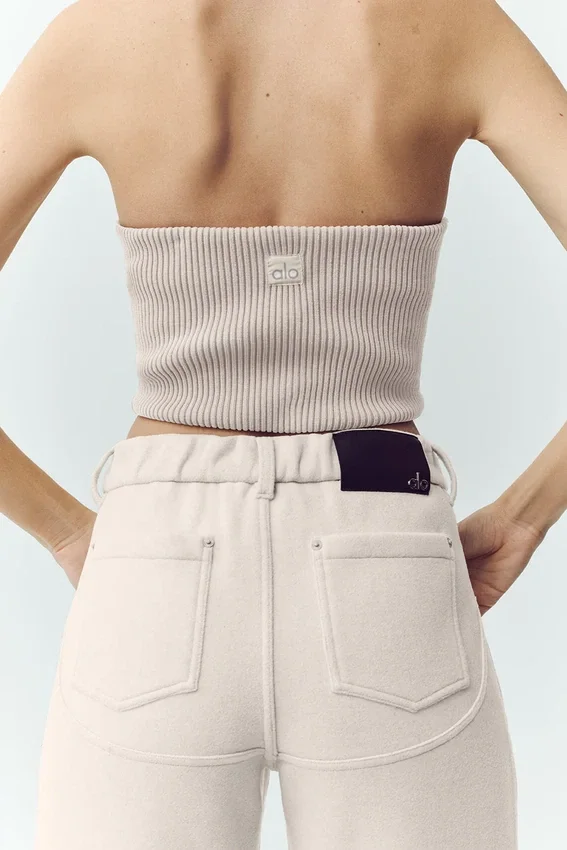 Wool Blend Nightcap Corset Top - Cafe Au Lait