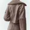 Wool Blend Nightfall Bomber - Alpine Cocoa Heather