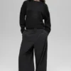 Wool Cashmere Cropped New Class Crewneck Sweater - Black