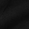 Wool Cashmere Ribbed Noble Short - Black