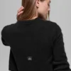 Wool Cashmere New Class Cropped Cardigan - Black