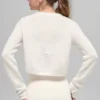 Wool Cashmere New Class Cropped Cardigan - Ivory