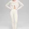 Wool Cashmere New Class Cropped Cardigan - Ivory