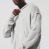 Wool Cashmere New Class Full Zip Hoodie - Pearl Grey Heather