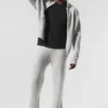 Wool Cashmere New Class Full Zip Hoodie - Pearl Grey Heather
