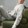 Wool Cashmere New Class Full Zip Hoodie - Pearl Grey Heather