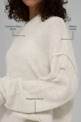 Wool Cashmere New Class Hoodie – Bone Heather