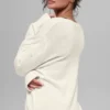 Wool Cashmere New Class Oversized V-Neck Sweater - Ivory